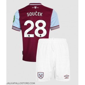 West Ham United Tomas Soucek #28 Kotipaita Lapsille 2024-25 Lyhythihainen (+ shortsit)